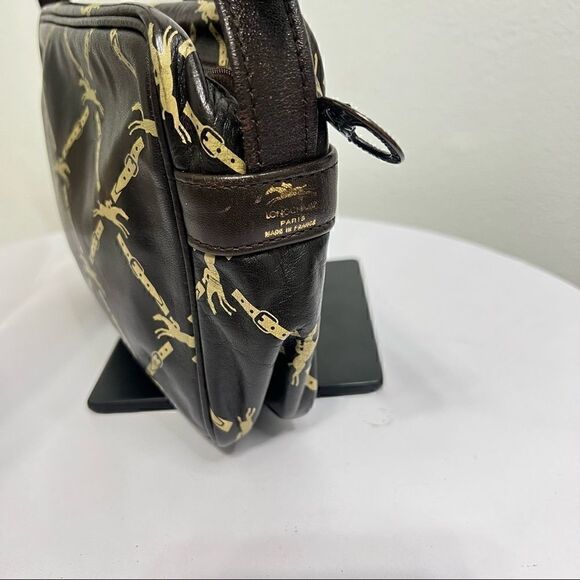 Vintage Longchamp Brown Shoulder Bag - Picture 5 of 13